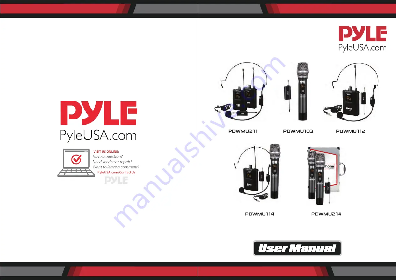 Pyle PDWMU211 Скачать руководство пользователя страница 1