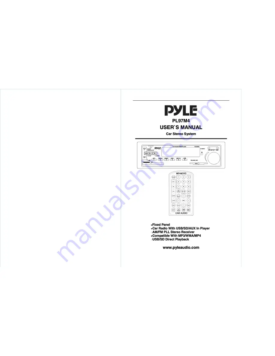 Pyle PL97M4 User Manual Download Page 1