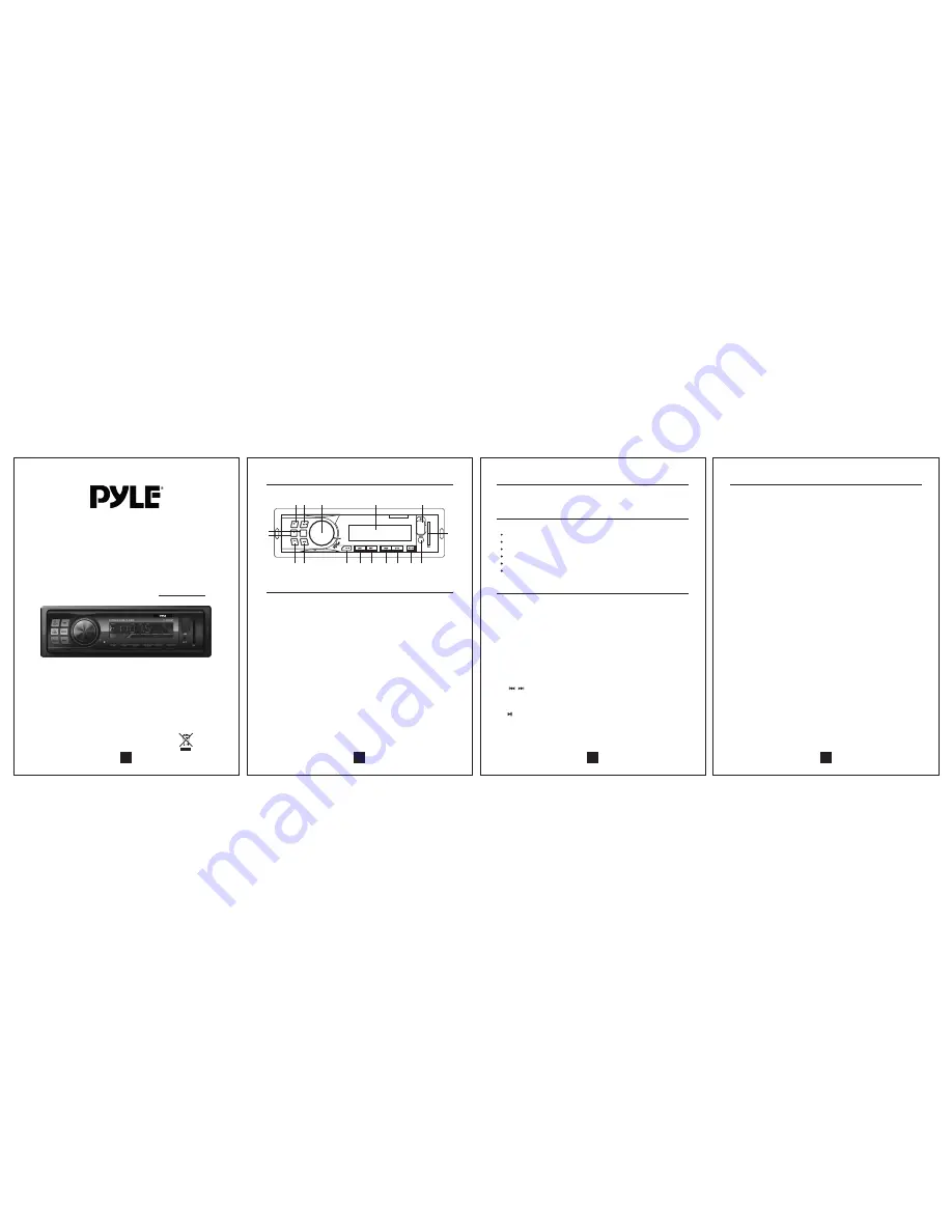 Pyle PLMR22BT Instruction Manual Download Page 1