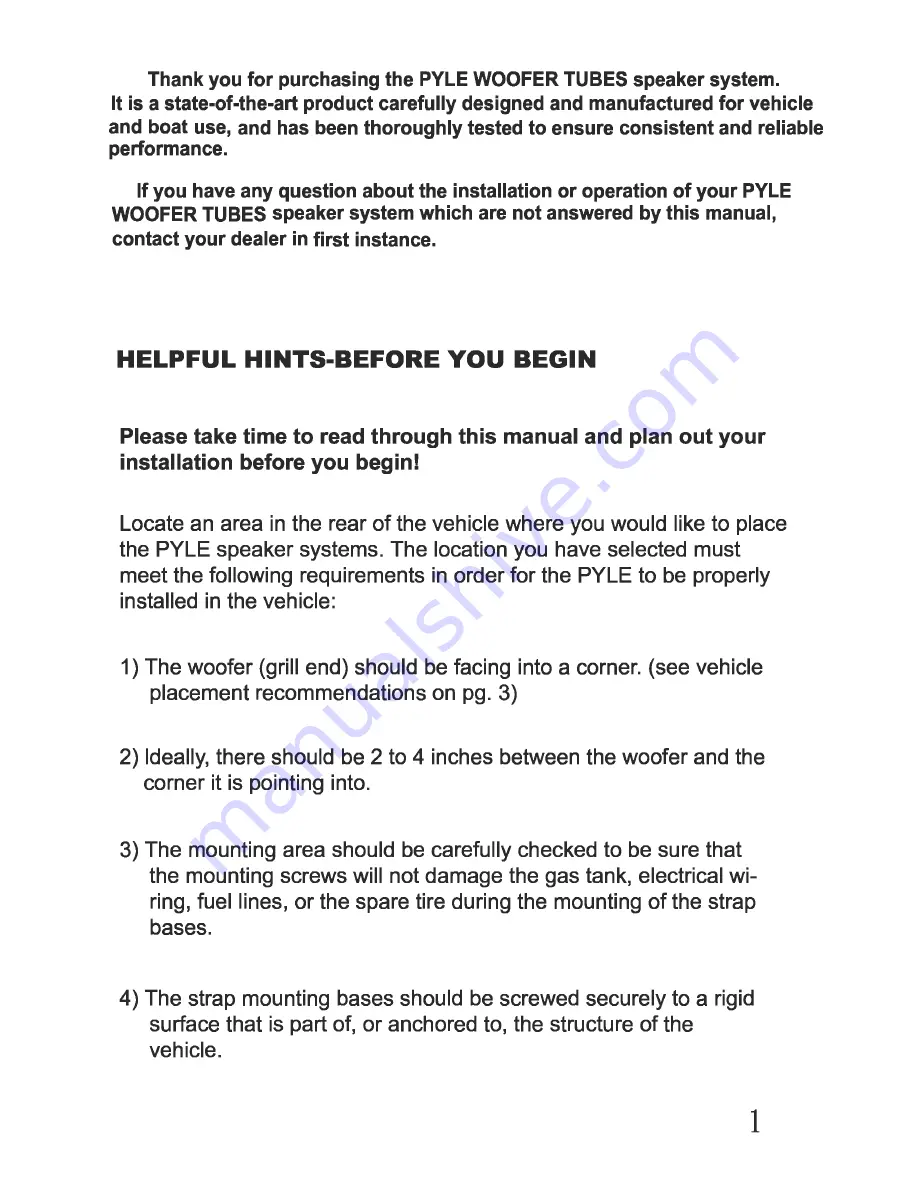 Pyle PLMRTB8A Installation Manual Download Page 2