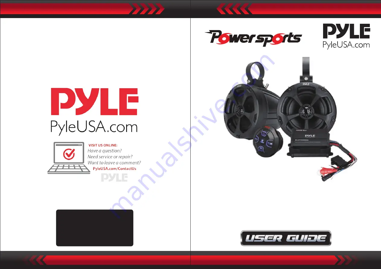 Pyle PowerSports PLUTV58BKA User Manual Download Page 1