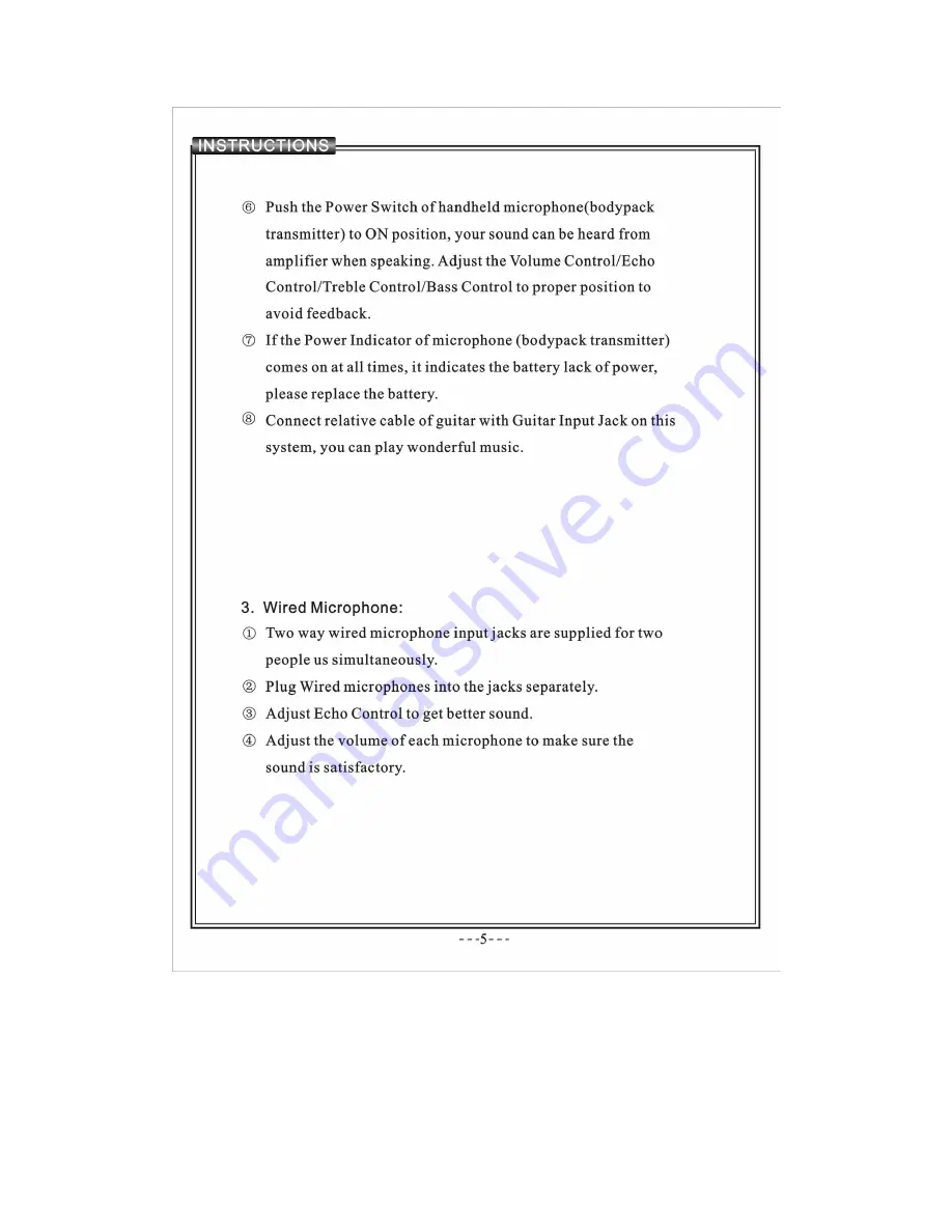 Pyle PWMA1050 Operating Instructions Manual Download Page 6