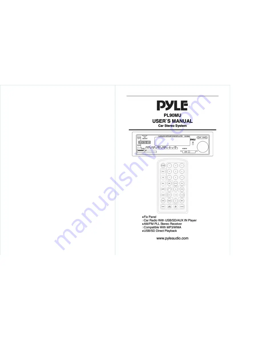 Pyle PYLE PL90MU User Manual Download Page 1