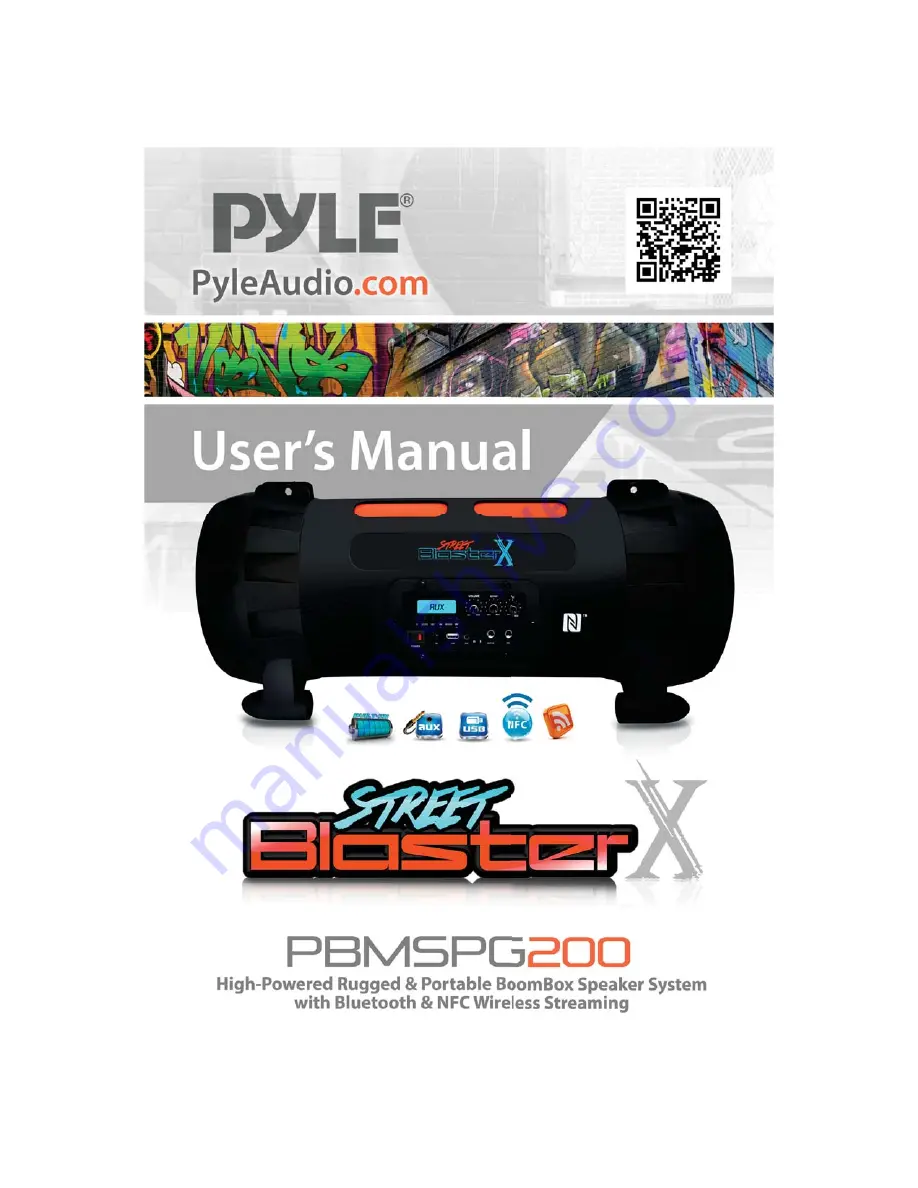 Pyle Street Blaster X User Manual Download Page 1