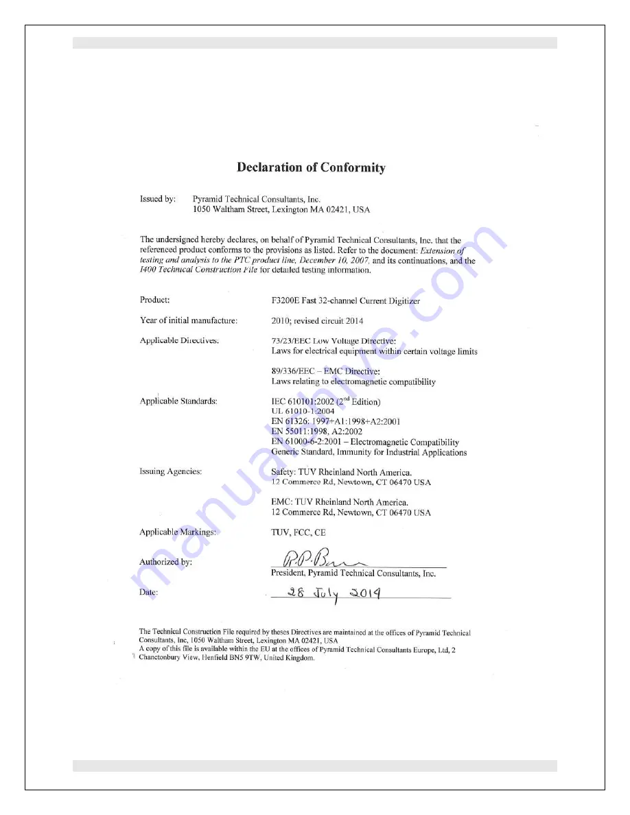 Pyramid Technical Consultants F3200E User Manual Download Page 106