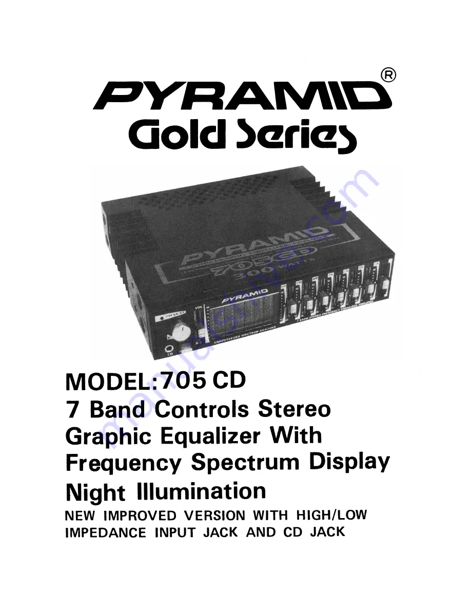 Pyramid 705CD User Manual Download Page 1