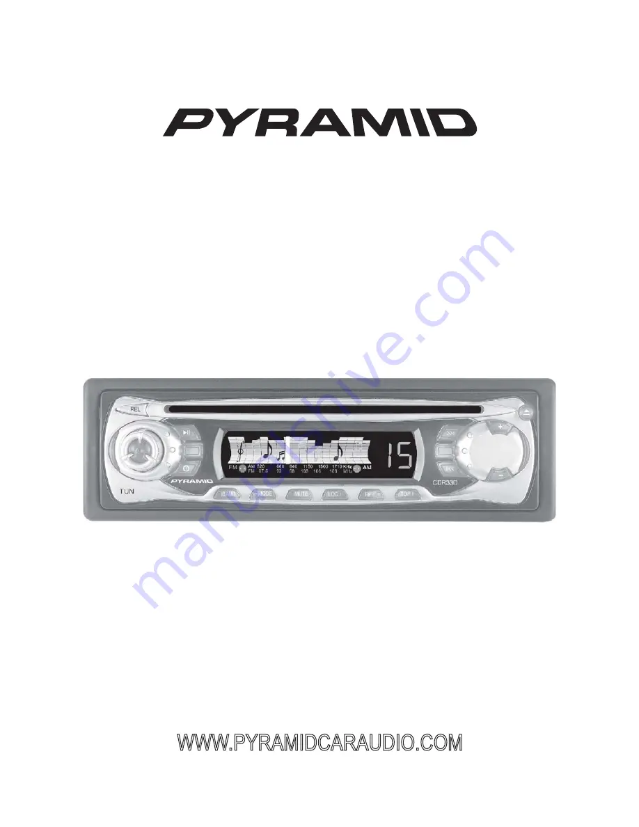 Pyramid CDR33D Instruction Manual Download Page 1