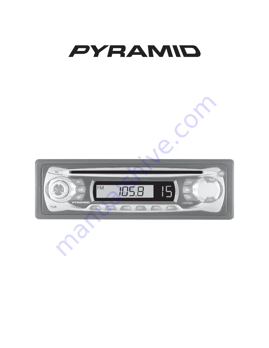 Pyramid CDR34D Instruction Manual Download Page 1