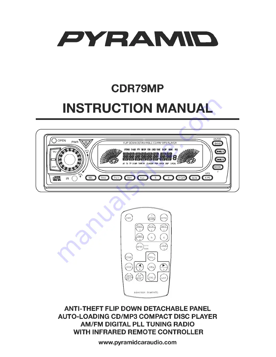 Pyramid CDR79MP Instruction Manual Download Page 1