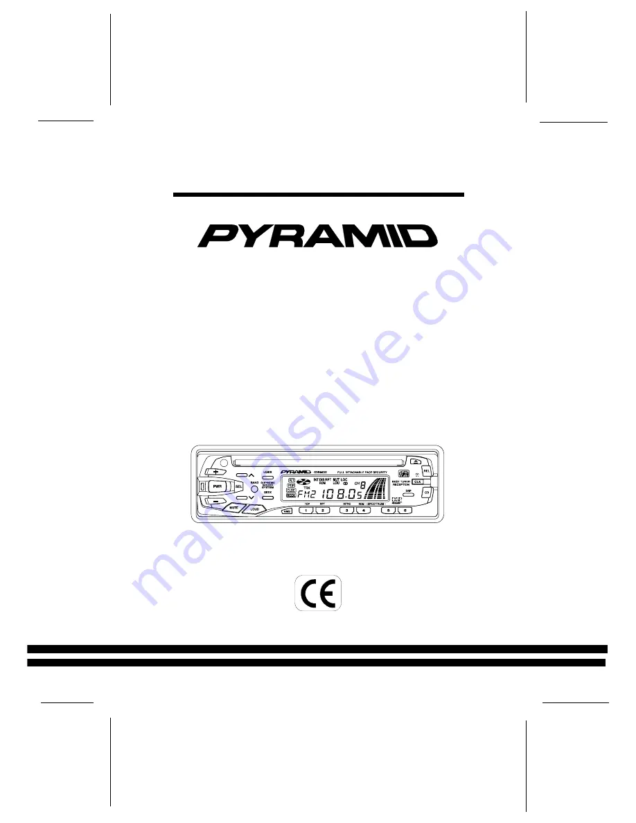 Pyramid CDR86DX Скачать руководство пользователя страница 1