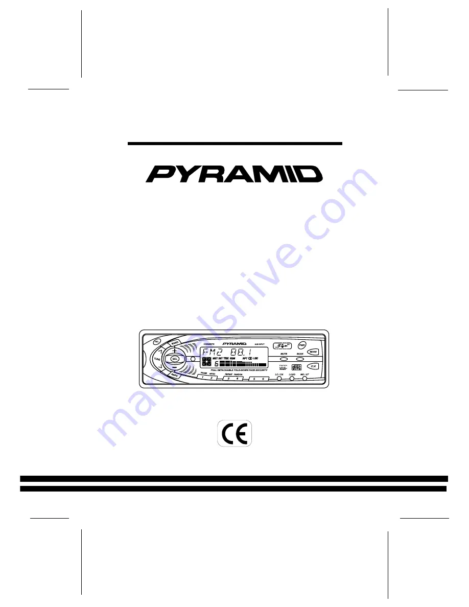 Pyramid CDR88DFX Скачать руководство пользователя страница 1