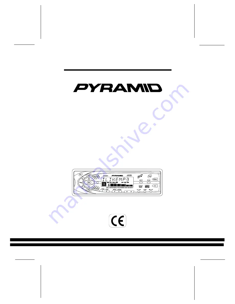 Pyramid CDR98MP3 Скачать руководство пользователя страница 1