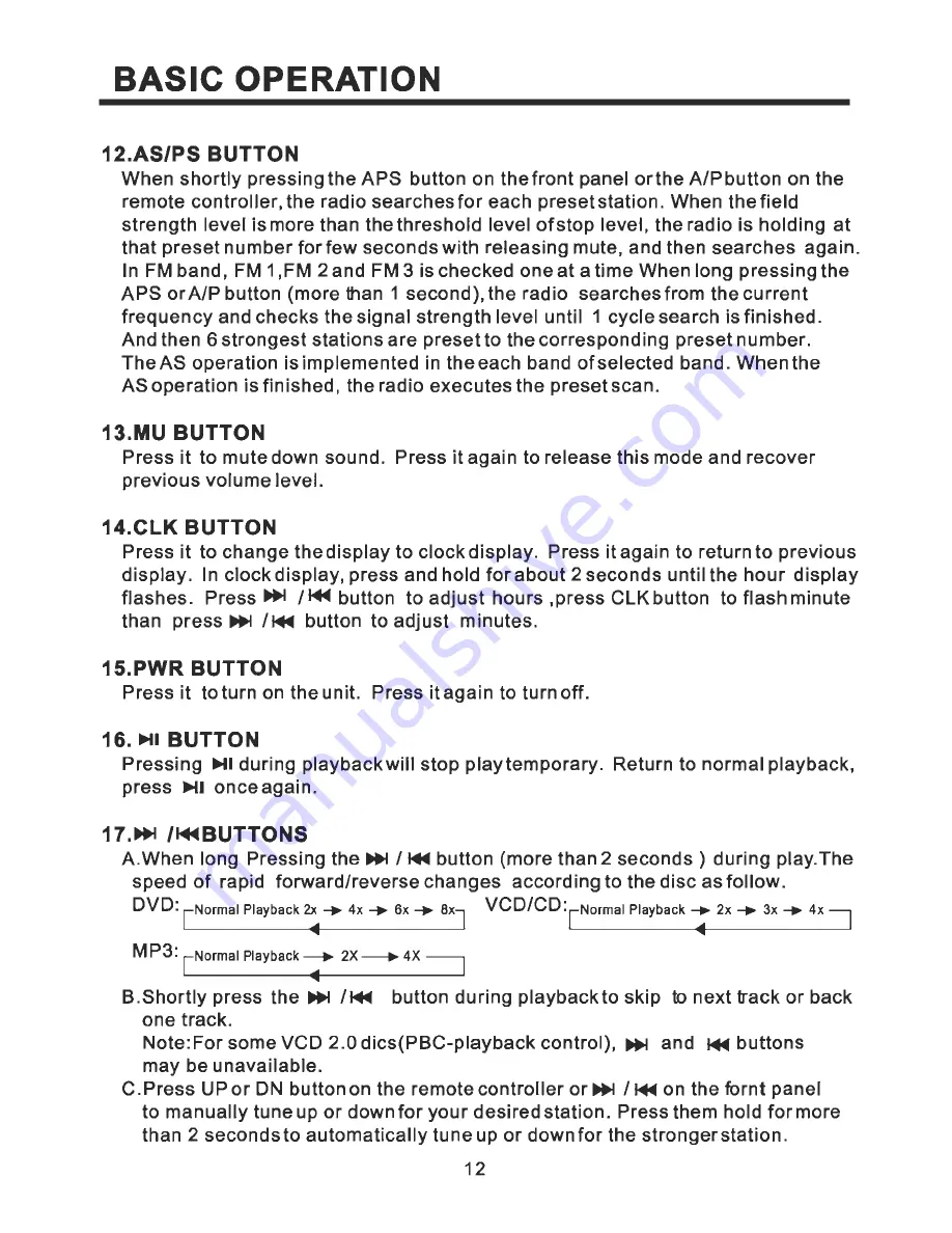 Pyramid PDVD79 Owner'S Manual Download Page 13