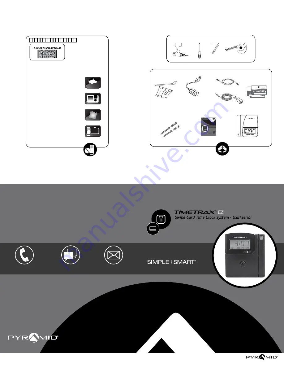 Pyramid TimeTrax EZ Quick Start Manual Download Page 1