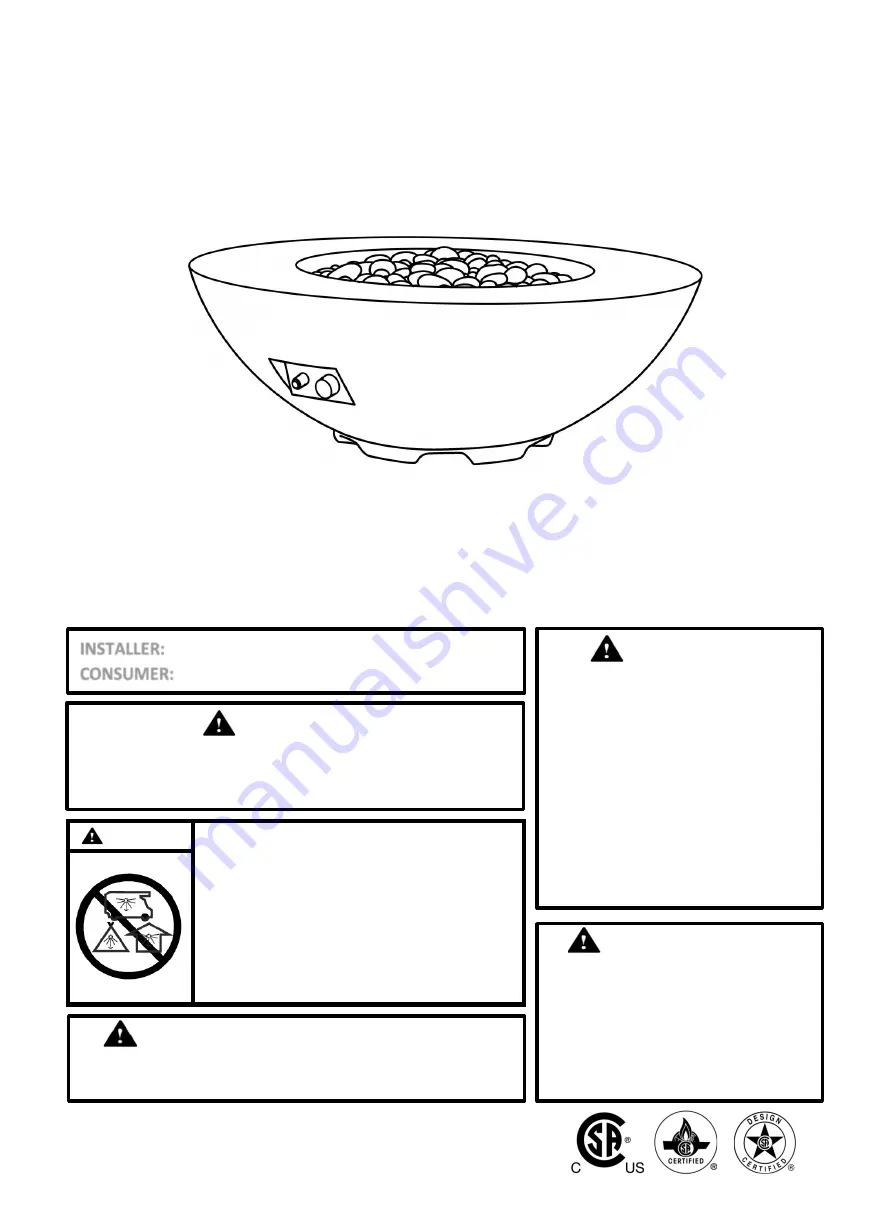 PYROMANIA GAS4160-B Feature Manual Download Page 1