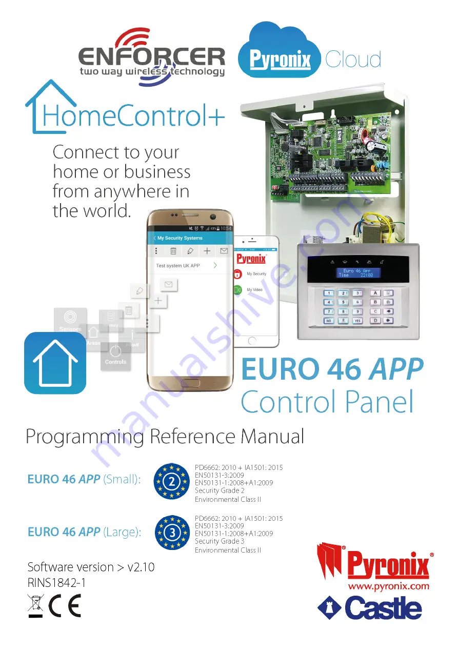 Pyronix EURO 46 APP Скачать руководство пользователя страница 1