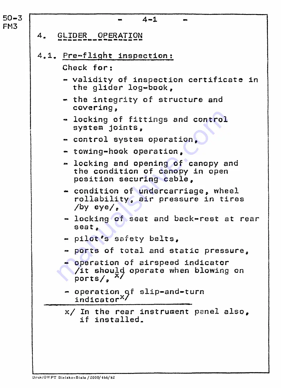 PZL Bielsko SZD-50-3 PUCHACZ Flight Manual Download Page 27