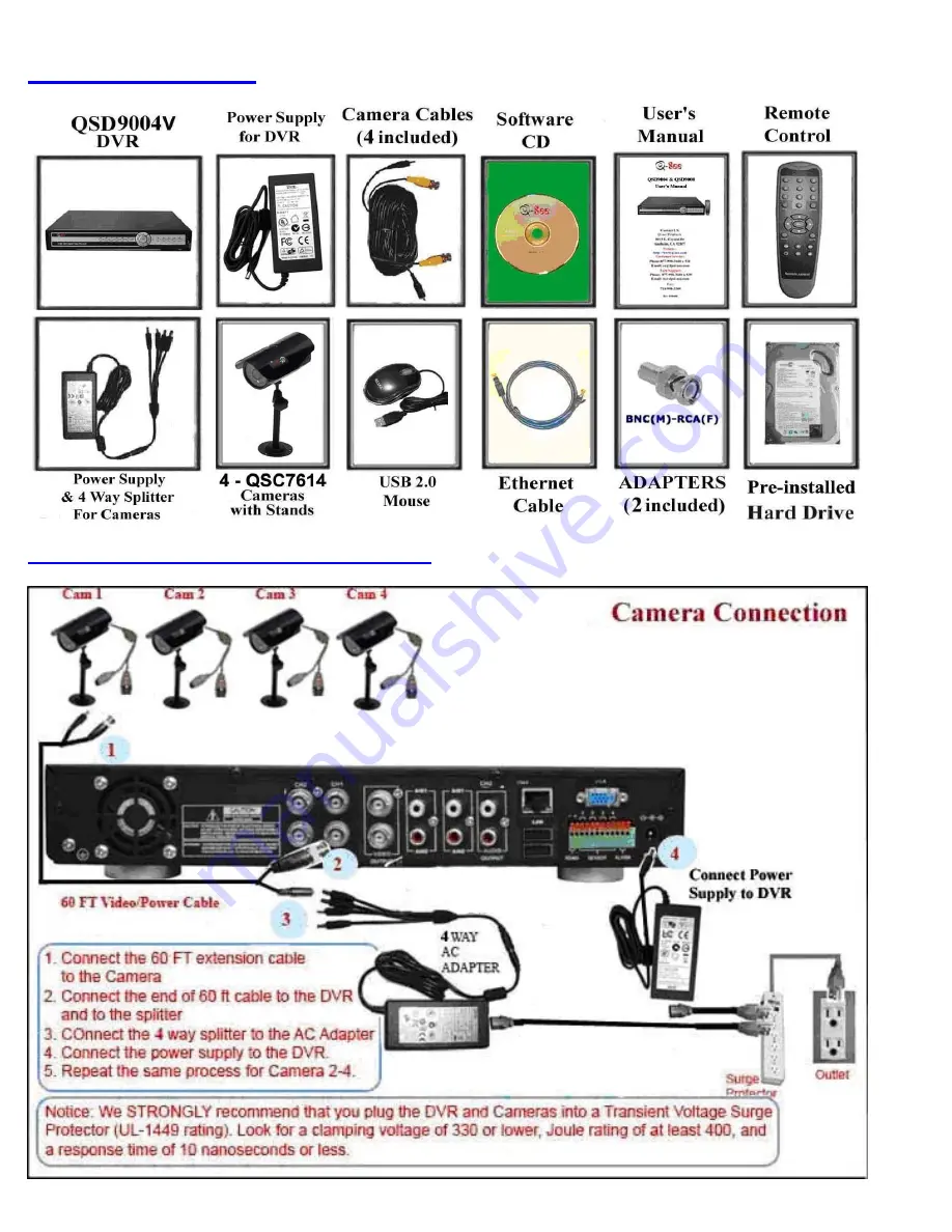 Q-See QSDR4V4MRTC Скачать руководство пользователя страница 1