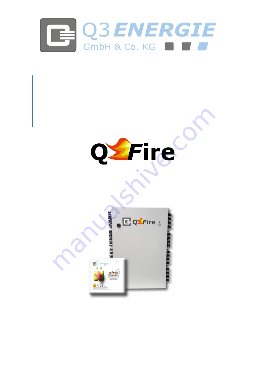 Q3 ENERGIE QFire Installation And Operation Manual Download Page 1