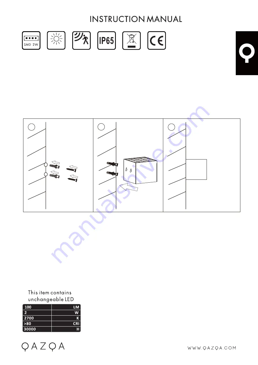 Qazqa Charlotte 104418 Скачать руководство пользователя страница 1