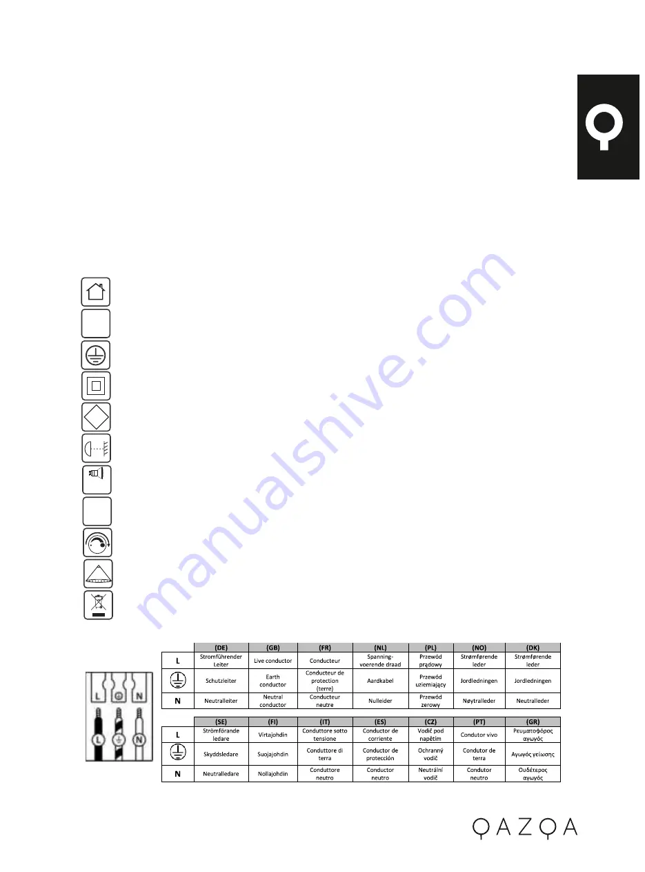 Qazqa Ducha SL Instruction Manual Download Page 2