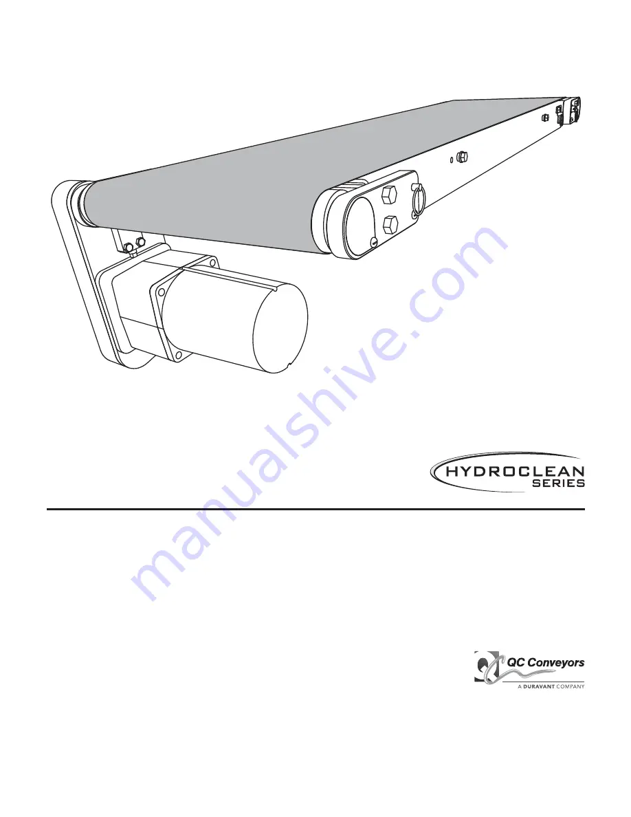 QC Conveyors HYDROCLEAN Series Скачать руководство пользователя страница 1