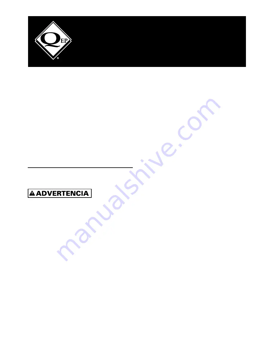 QEP 650XT Owner'S Manual Download Page 25