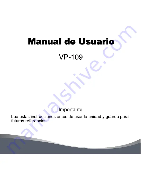 QFX VP-109 Instruction Manual Download Page 12