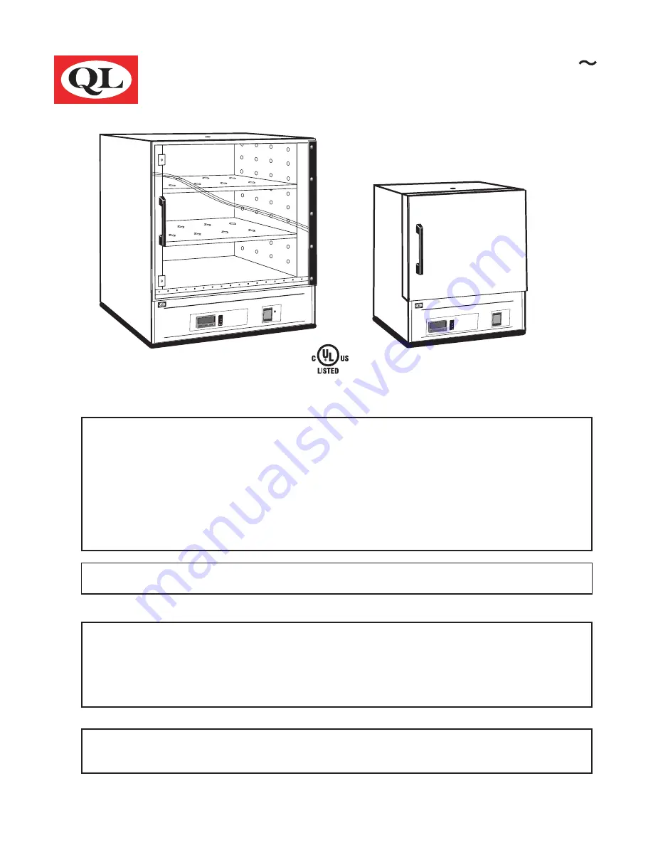 QL 140AE-1 Series Operating Manual Download Page 1