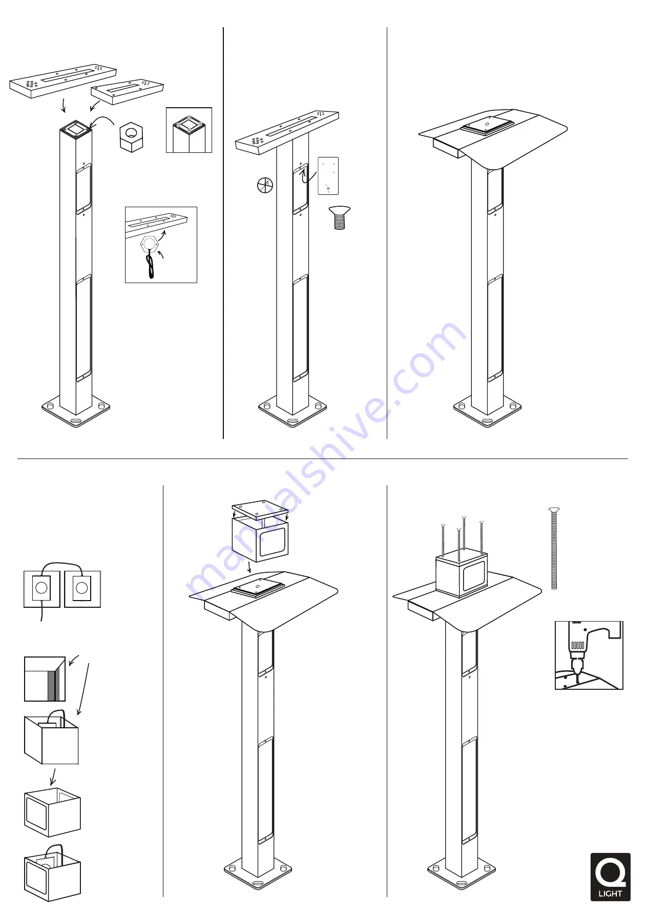 Qlight Onepole Assembly Instructions Download Page 2