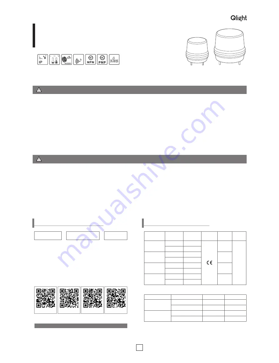 Qlight QMCL60 User Manual Download Page 1