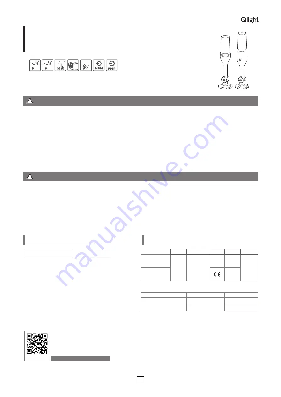 Qlight QT56MCL User Manual Download Page 1