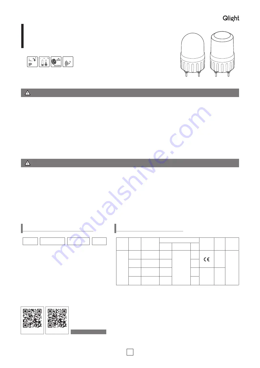 Qlight S80R Quick Start Manual Download Page 1