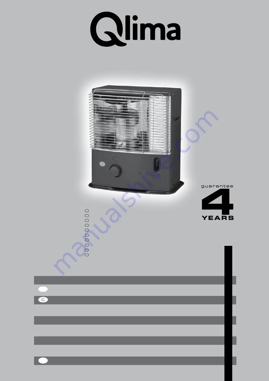 Qlima R 3224 X Operating Manual Download Page 1