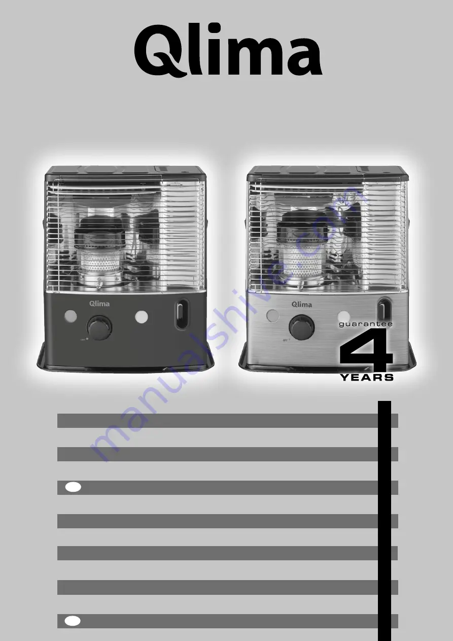 Qlima R4224TC Operating Manual Download Page 1