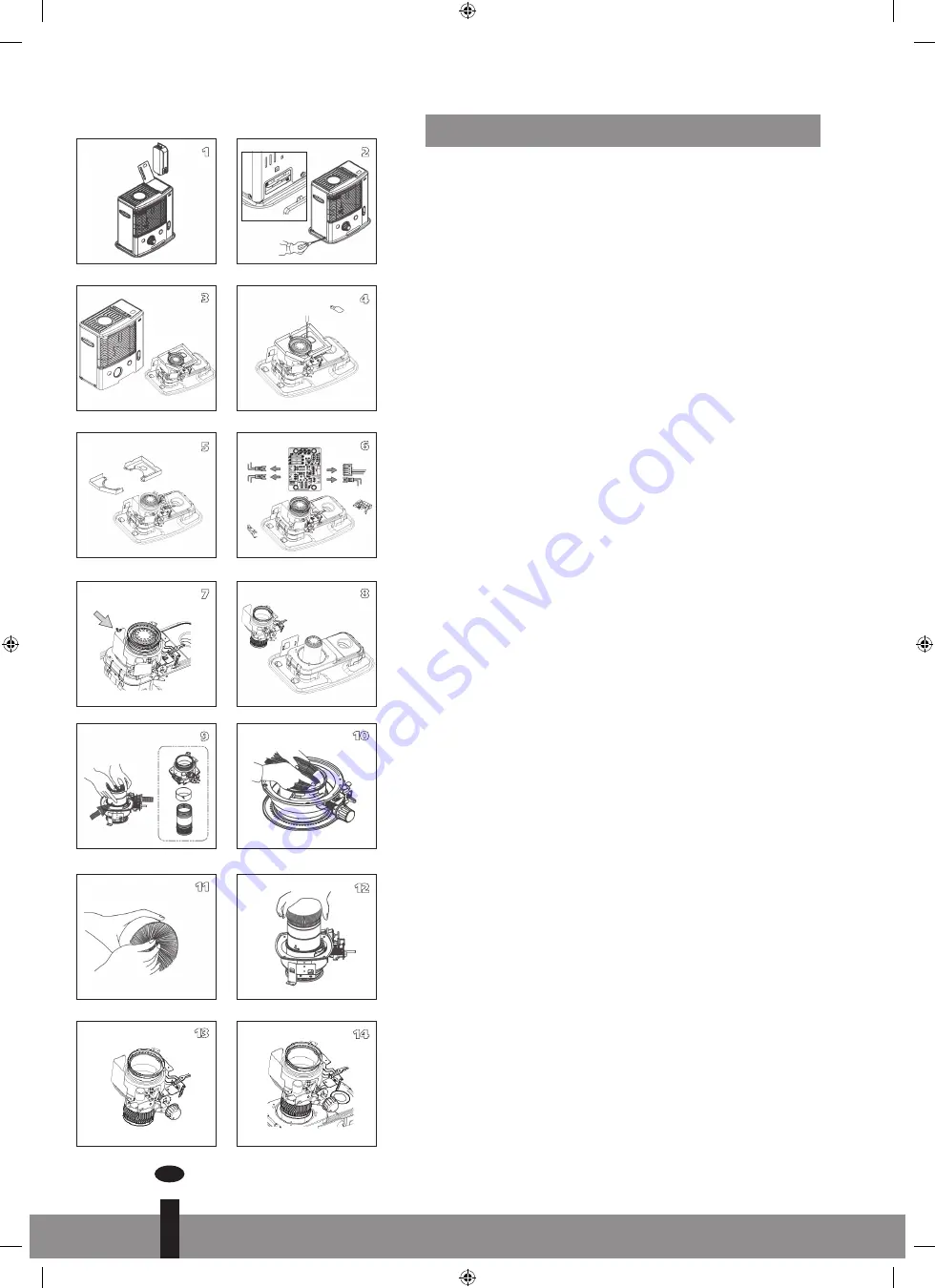 Qlima R8027C Operating Manual Download Page 62