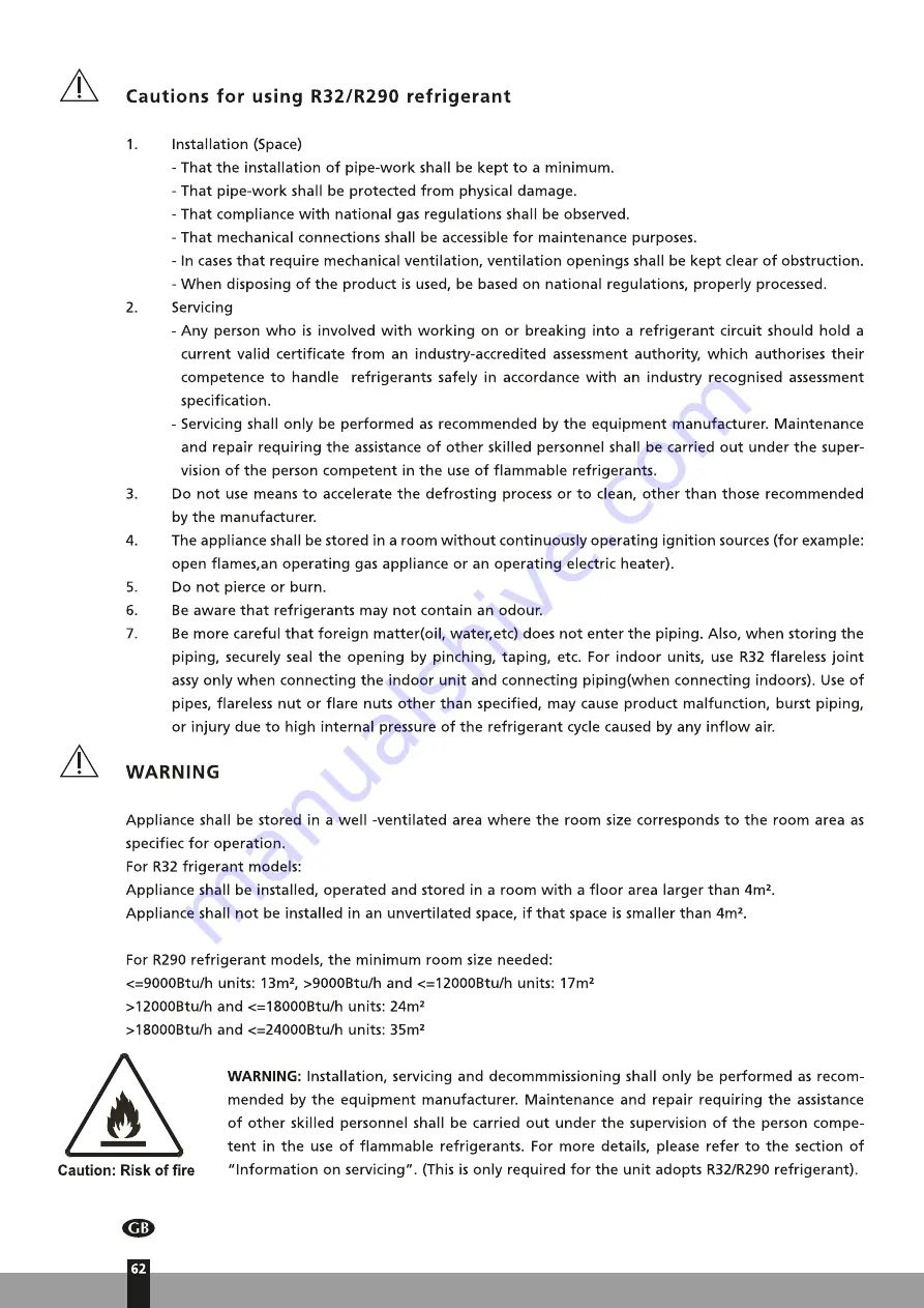 Qlima S2126 Installation Manual Download Page 62