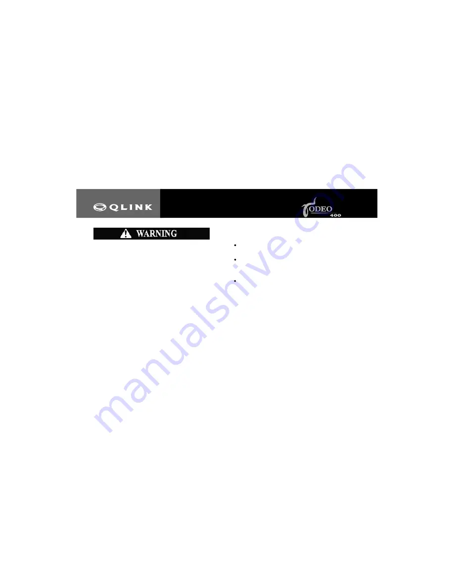 Qlink RD400 User Manual Download Page 40