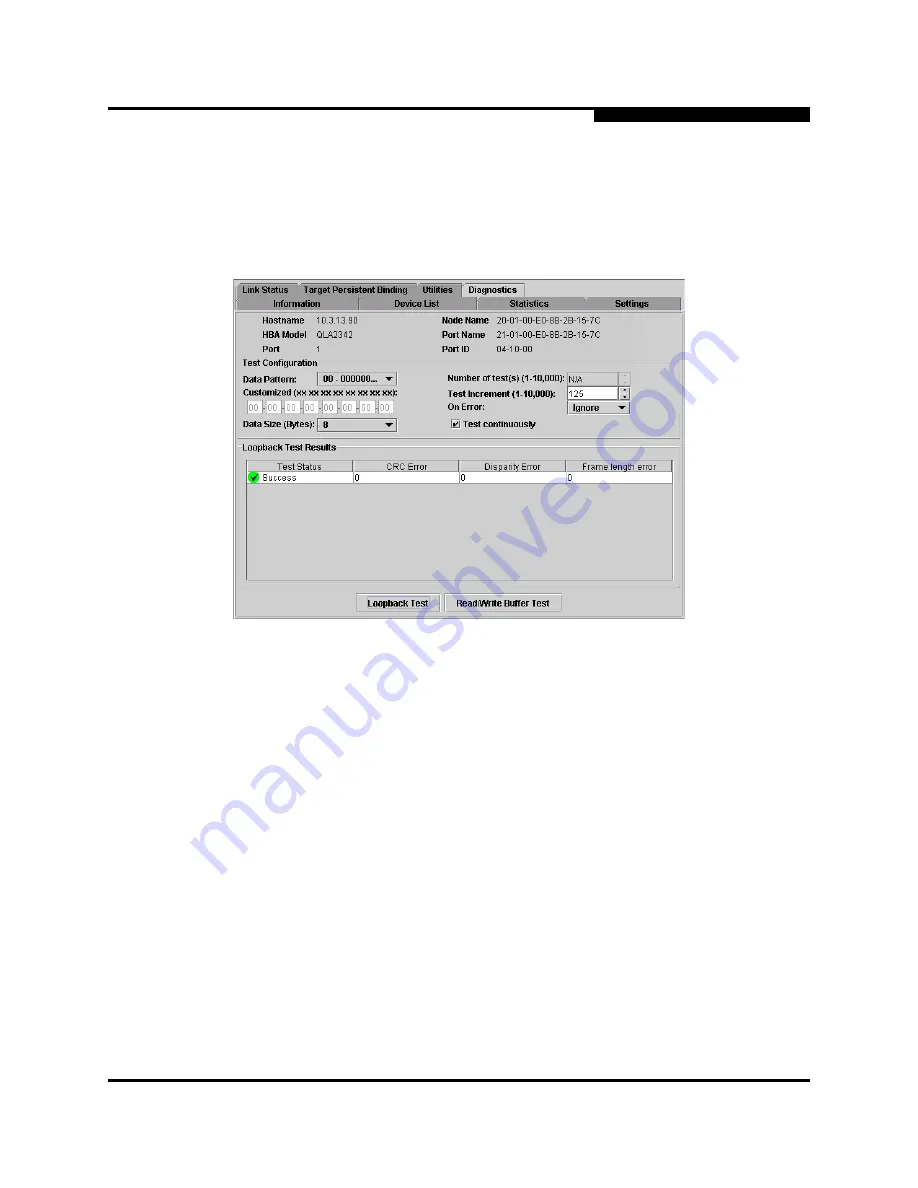 Qlogic SANsurfer FC HBA Manager Application User Manual Download Page 161