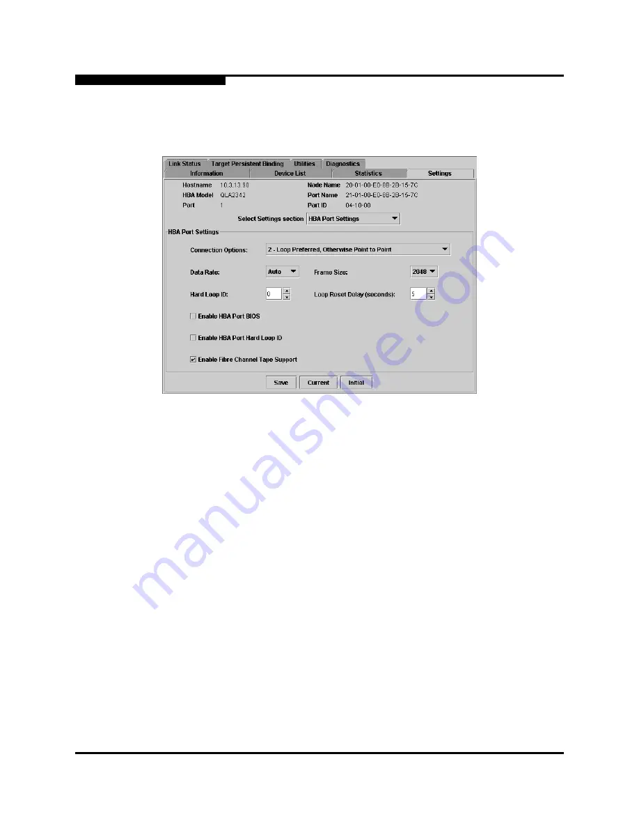 Qlogic SANsurfer FC HBA Manager Application User Manual Download Page 166