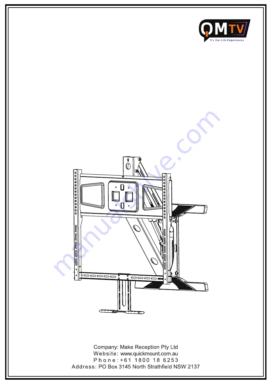 QMTV MAM-600 Installation Manual Download Page 1