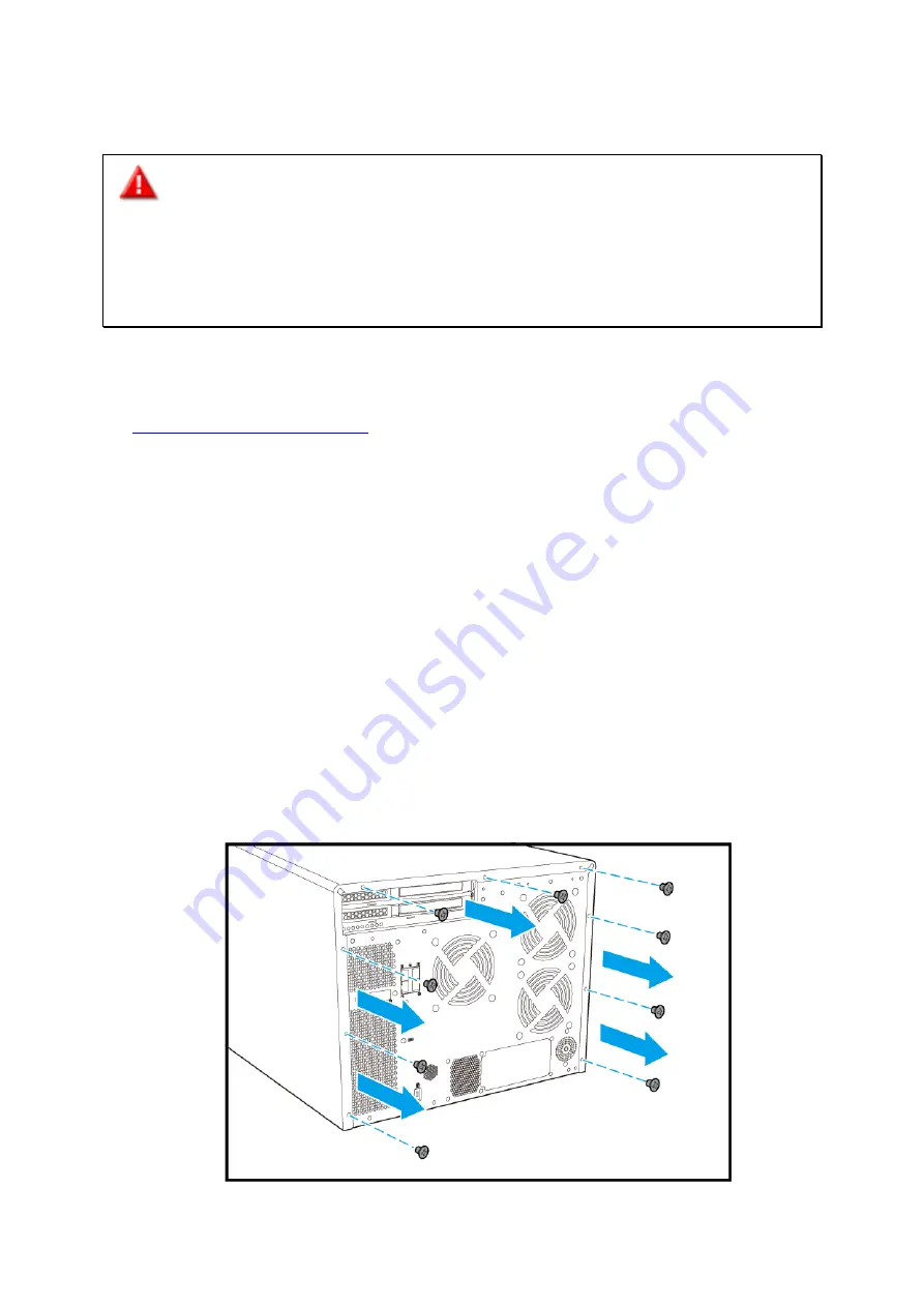 QNAP TS-1685-D1521-8G Hardware User Manual Download Page 25