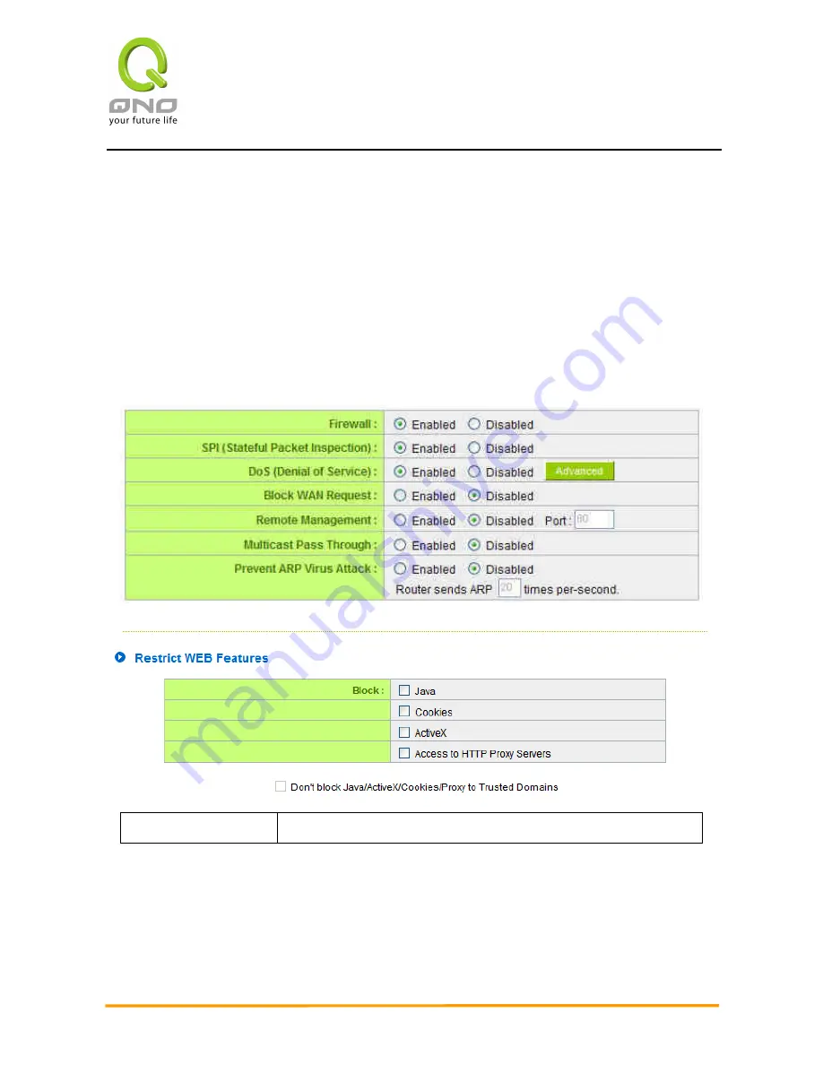 QNO 4WAN User Manual Download Page 86