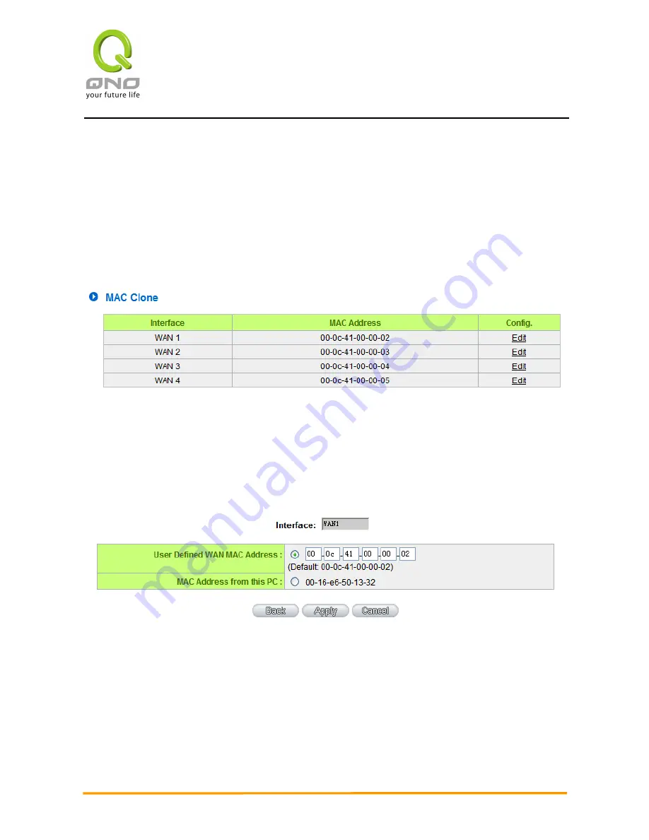 QNO 4WAN User Manual Download Page 176