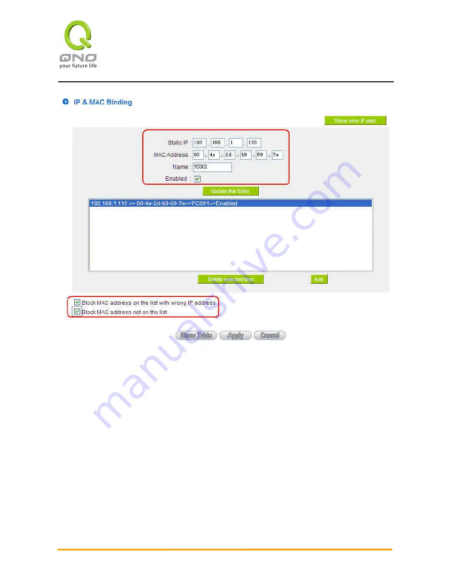 QNO 4WAN User Manual Download Page 213