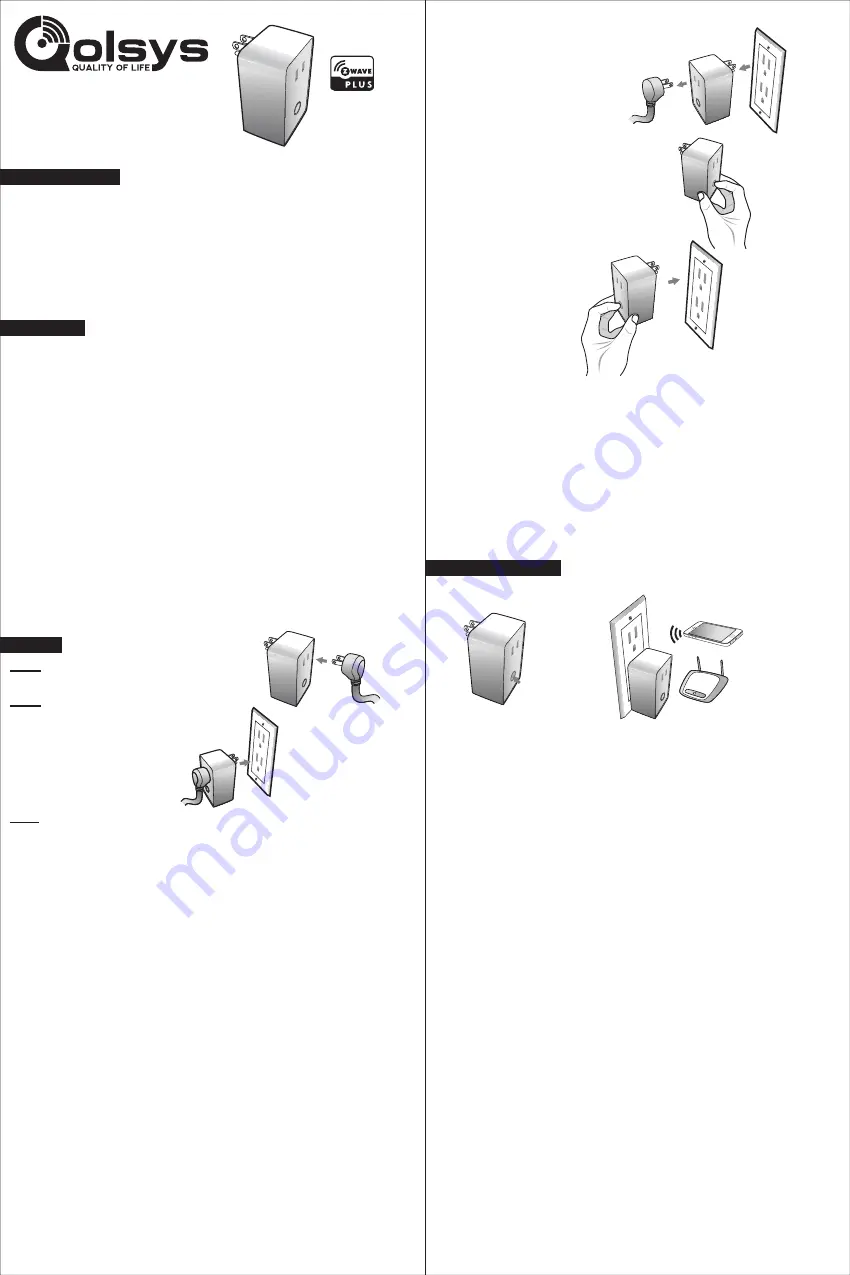 QOLSYS IQ Dimmer Скачать руководство пользователя страница 1