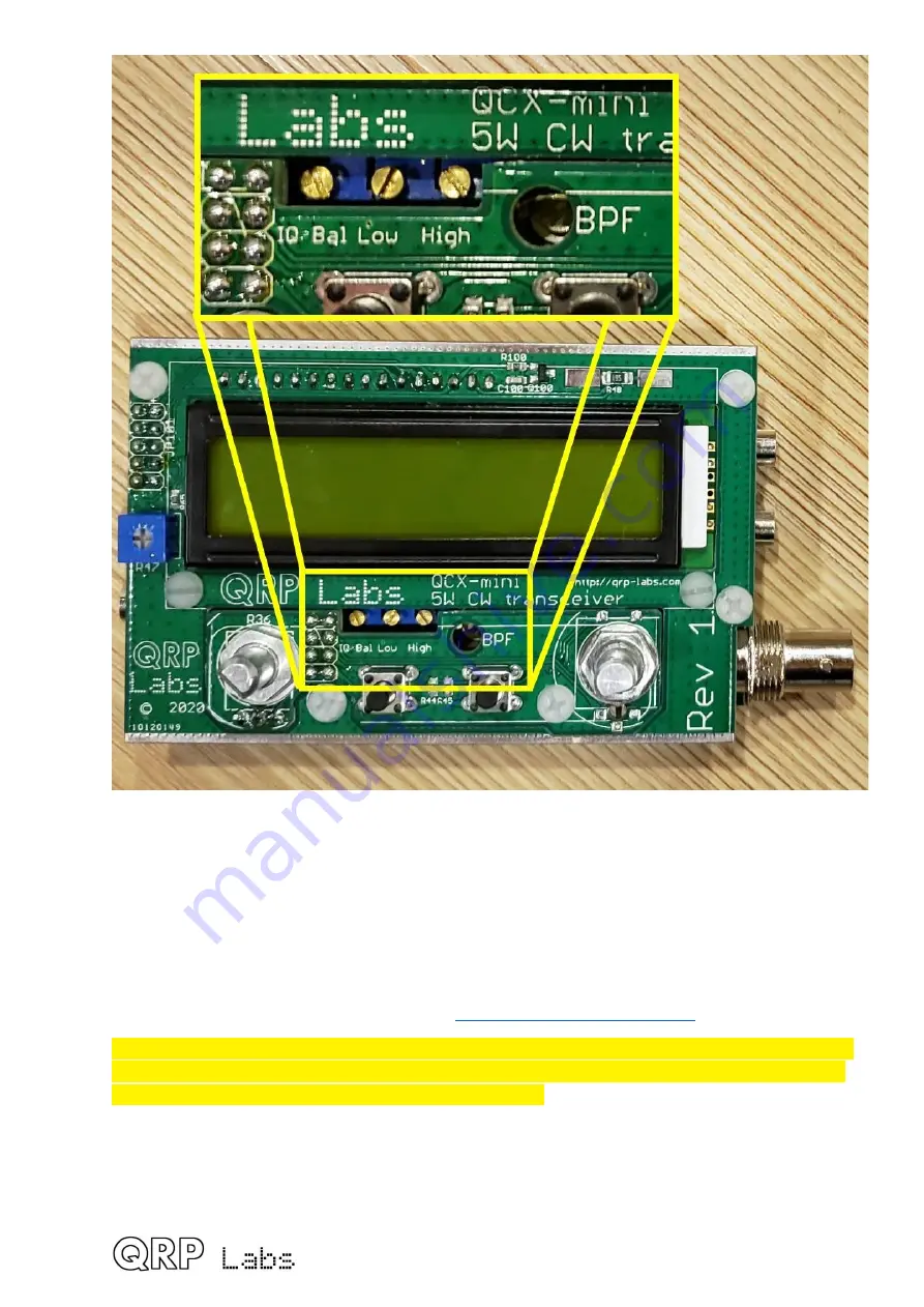 QRP Labs QCX-mini CW Скачать руководство пользователя страница 73