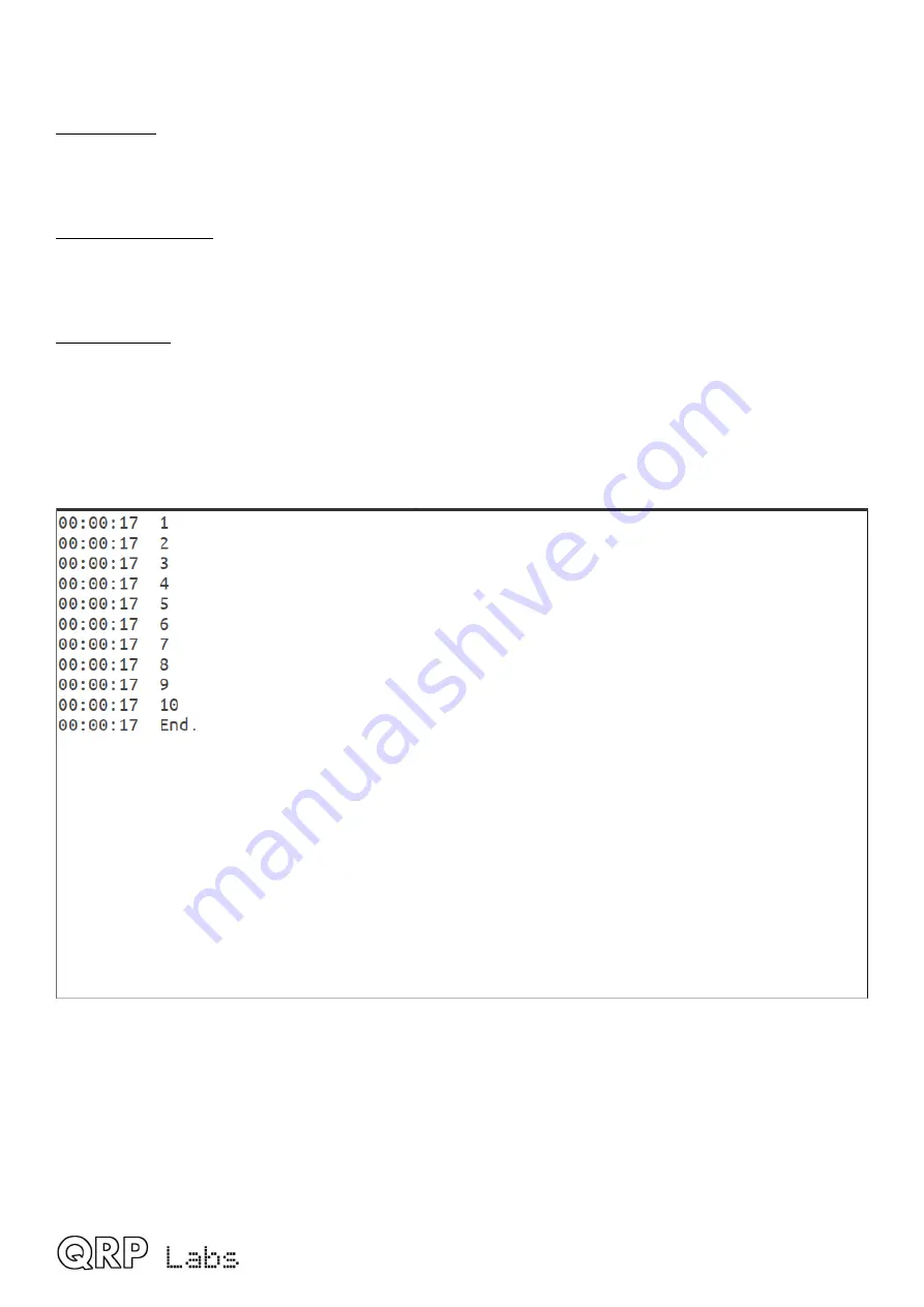 QRP Labs U4B Ultimate4 Operating Manual Download Page 7