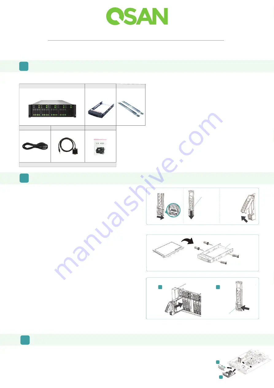 Qsan XCubeFAS 3126D Quick Installation Manual Download Page 1