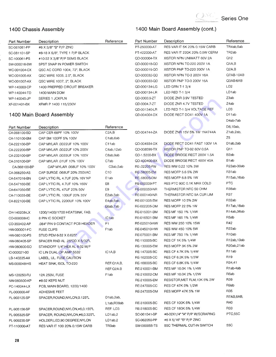 QSC 1100 Скачать руководство пользователя страница 33